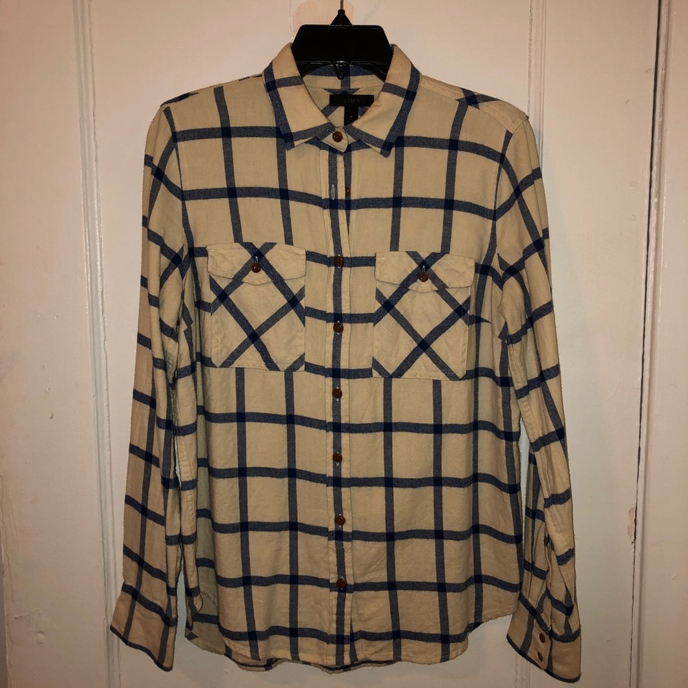 Jcrew flannel button up